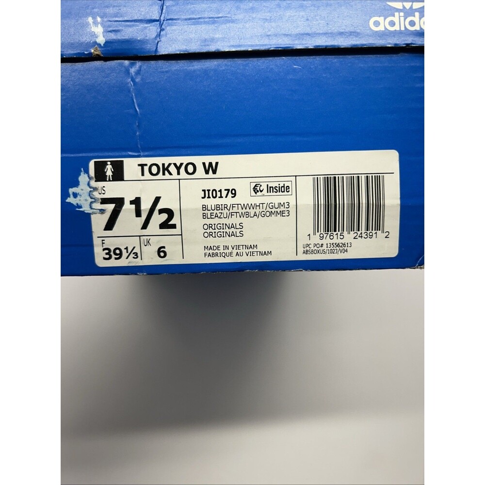 Adidas Women Tokyo Shoes Blue White Gum Sole JI0179 7.5 New in Box - Picture 9 of 9